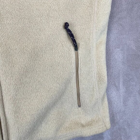 Old Navy Women's Vest XXL Fleece Full Zip Pockets Cozy Outdoors Sleeveless Beige - Picture 6 of 9
